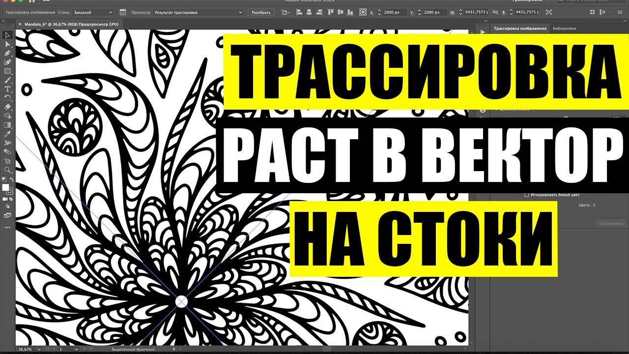 Как перевести картинку из procreate в вектор для стоков. Как сделать трассировку изображения