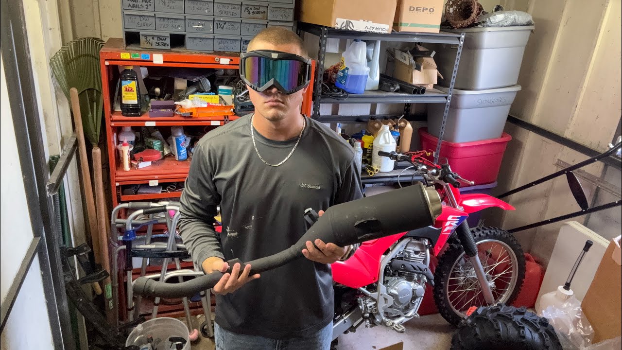 Installing an exhaust on my CRF250F
