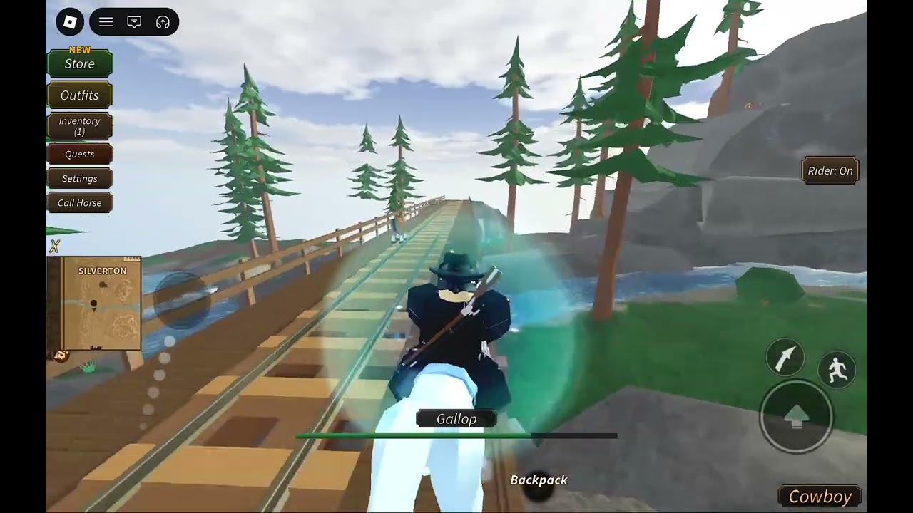 Robbing the train in westbound roblox