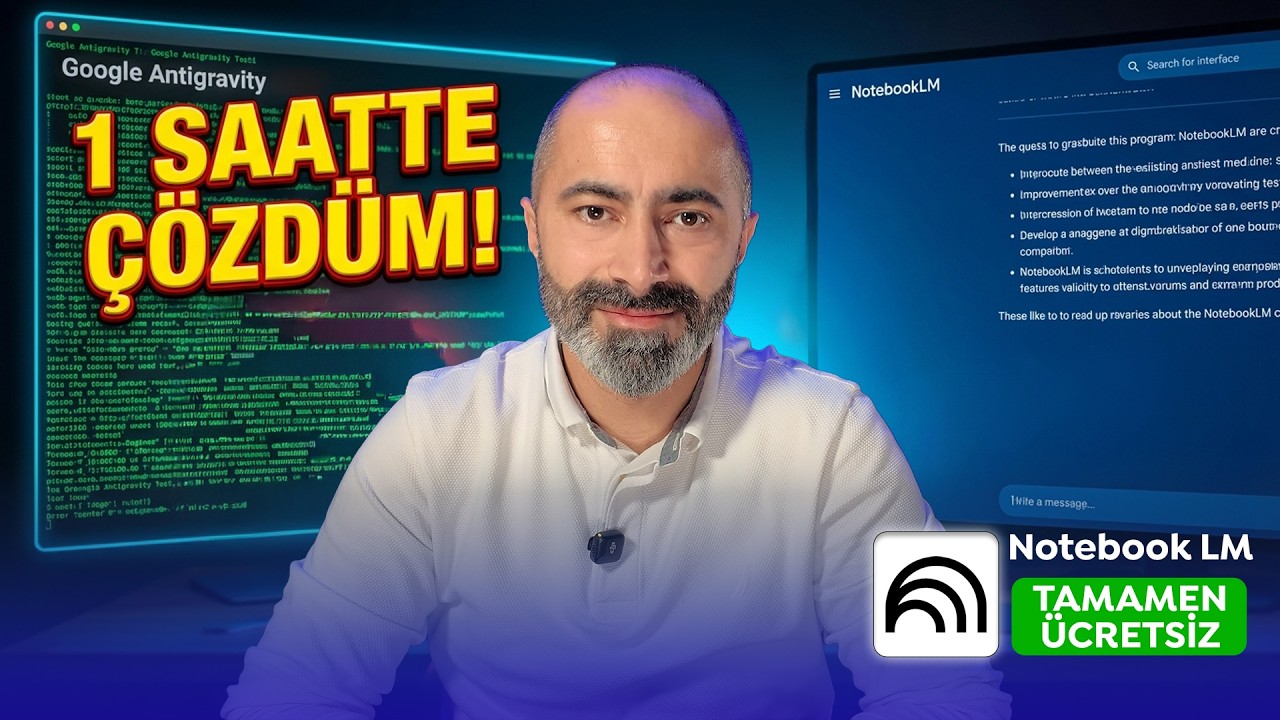 Vibe Coding Nedir? Google Antigravity'yi NotebookLM ile 1 Saatte Çöz!