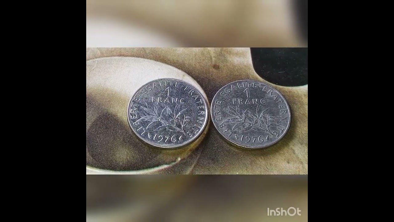 👉 &euro; 10,00000 👈 Do you have it!! for this Rare Error varieties coin of French 1 Franc 1976