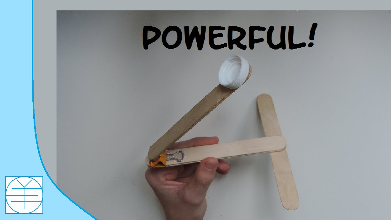 Popsicle Stick Catapult. (Instructions) (Full HD)