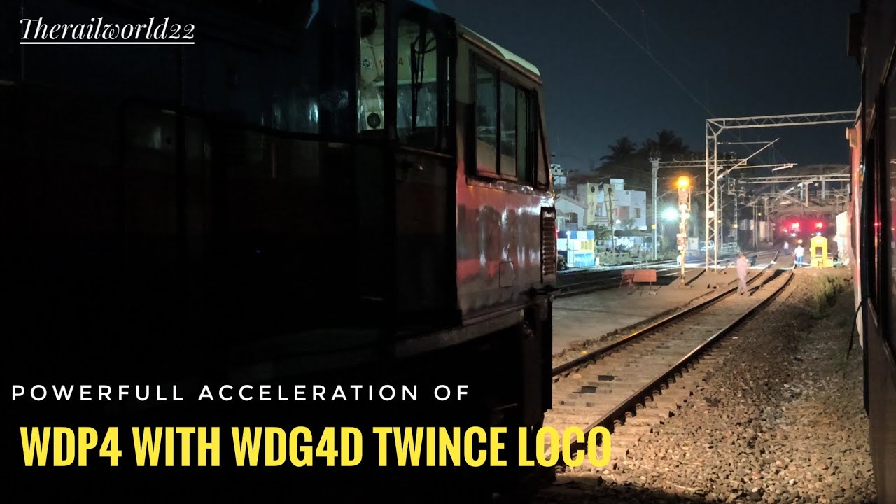 Powerful Acceleration Of Diesel Loco's| Wdp4 With Wdg4d| Diesel Locomotive| Indian Railway|#railway 