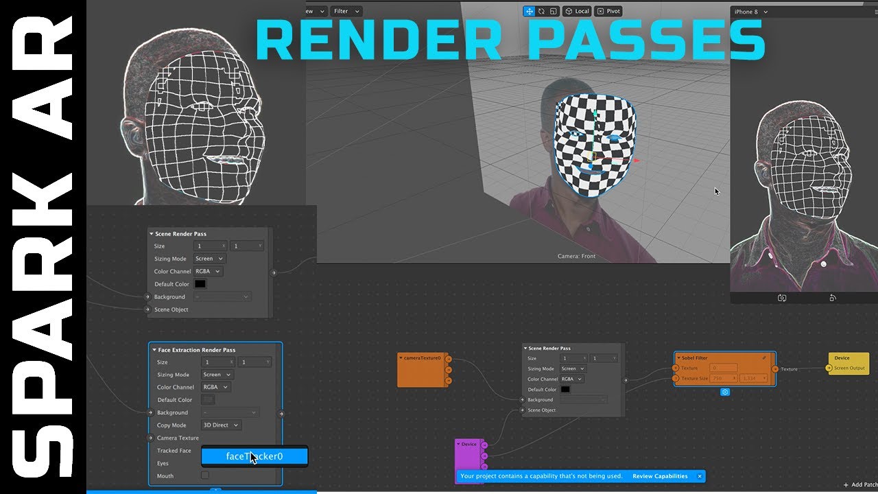 SparkAR Render Passes and what does it do ? ( Scene ,shader etc...) || Rbkavin