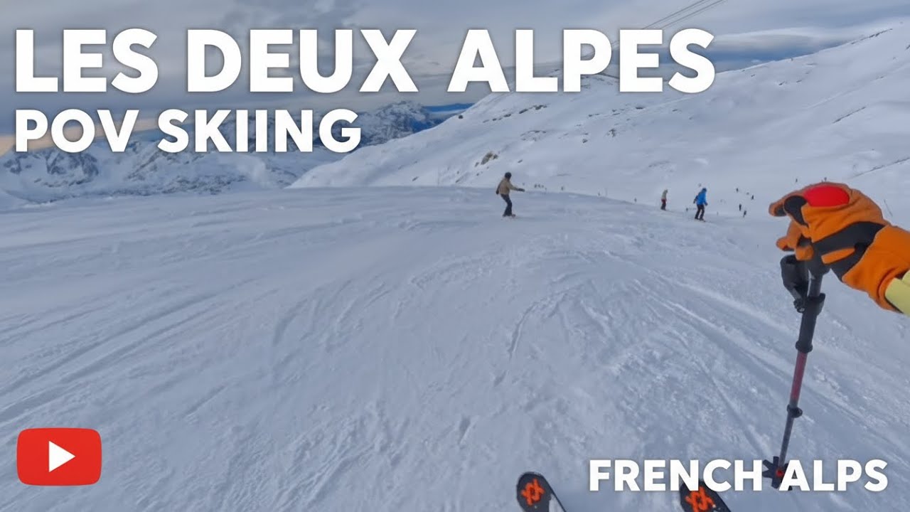 Les Deux Alpes Downhill Skiing 🇫🇷 | 4K Shoulder Cam | December 22, 2026