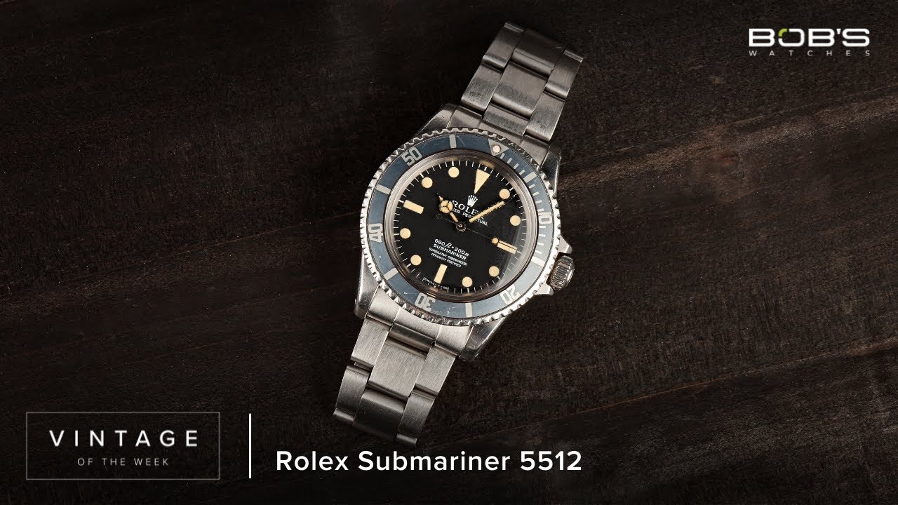 Vintage Rolex Submariner 5512 - Vintage of the Week Episode 12 | Bob's Watches
