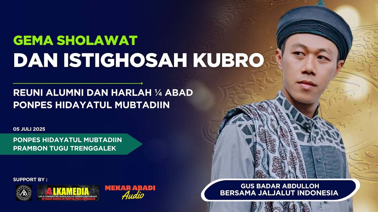 🔴 LIVE  - Gema Sholawat Dan Istighostah Kubro Ponpes Hidayatul Mubtadiin Prambon, Tugu, Tgalek