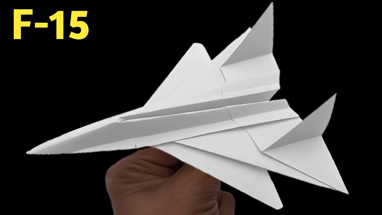 Бумажный самолётик F15 | Как сделать бумажный самолётик | Бумажные самолётики