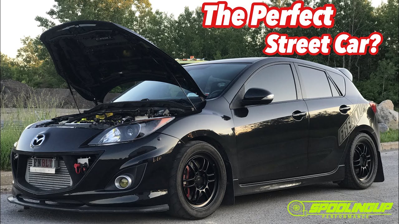 SUPER SAVAGE Mazdaspeed3 OWNER Shows Off New Parts By SENDING IT HARD | This Car Is ROWDY!!!!!