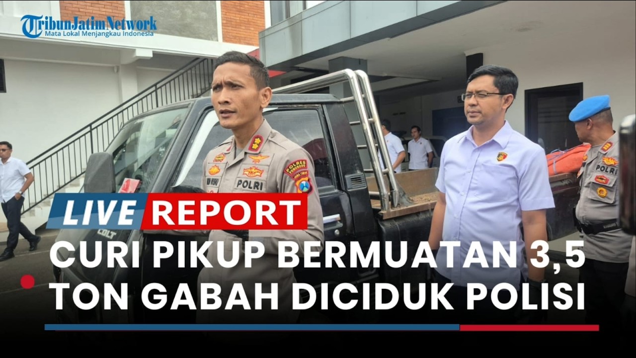 Curi Pikap Bermuatan 3,5 Ton Gabah, Mantan Pekerja di Ponorogo Diciduk Polisi