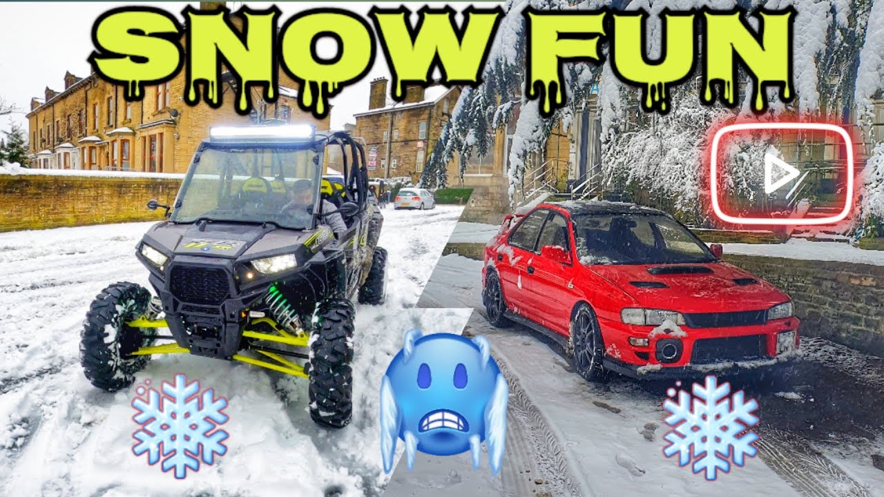 We Had The Most Fun In The Snow 😁❄ *POLARIS RZR BUGGY - SUBARU IMPREZA - 4X4*