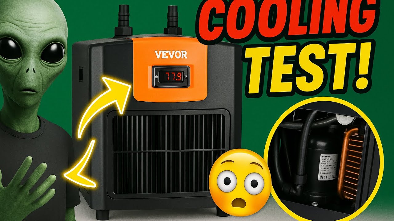 VEVOR Aquarium Chiller 92 Gal 348 L 1/4 HP Hydroponic Water Chiller Unboxing