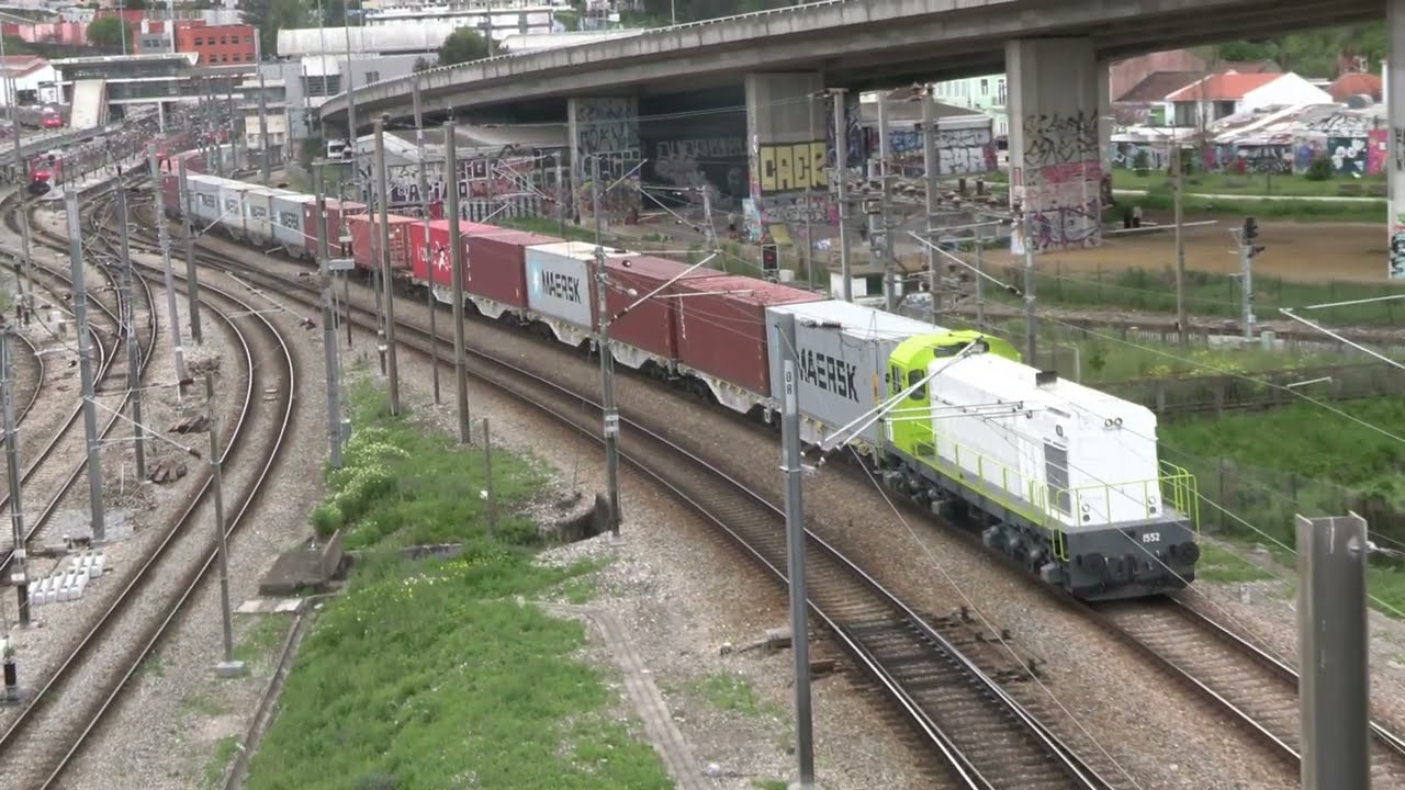 Regresso da MLW 1552 ao serviço de mercadorias com as novas cores da Captrain - 14 Apr 2025