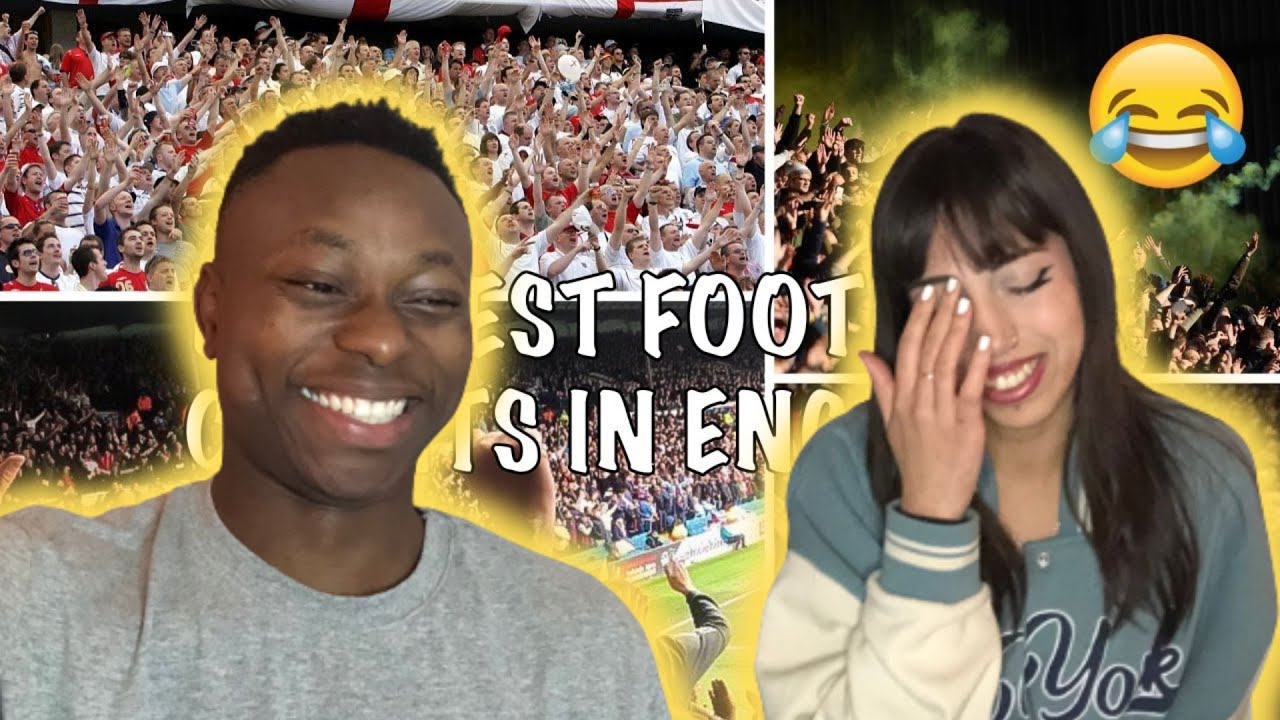 I SHOWED MY FRIEND FUNNIEST FOOTBALL CHANTS IN ENGLAND / BRITISH PEOPLE ARE SO WILD!!!
