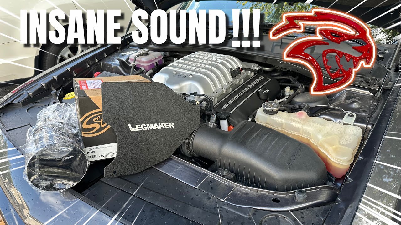 LEGMAKER INTAKE INSTALLATION & REVIEW -DODGE CHALLENGER HELLCAT!!!!
