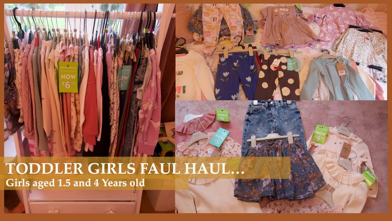 GIRLS FAUL CLOTHING HAUL2022....FOR TODDLER GIRLS 1.5 AND 4 YEARS OLD/ IRISH MAMMY VLOGS....