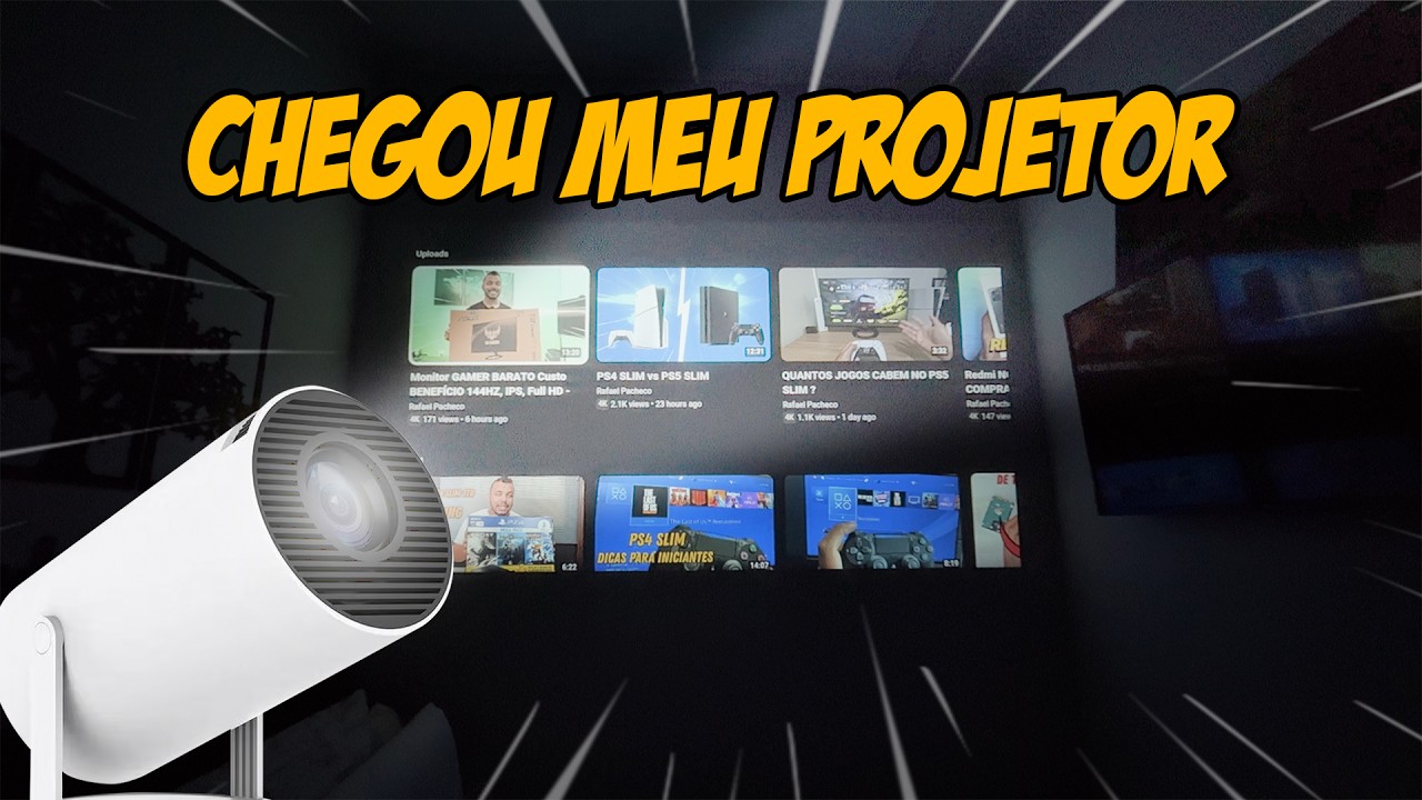 O MELHOR projetor BARATO e SEM TAXA!  | Magcubic HY300 - Unboxing e Impressões
