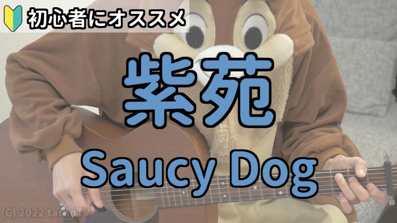 紫苑／Saucy Dog／ギター弾き語り練習用動画（コード／ストローク／歌詞）