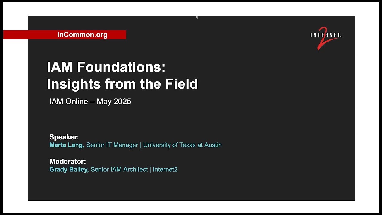 IAM Foundations: Insights from the Field