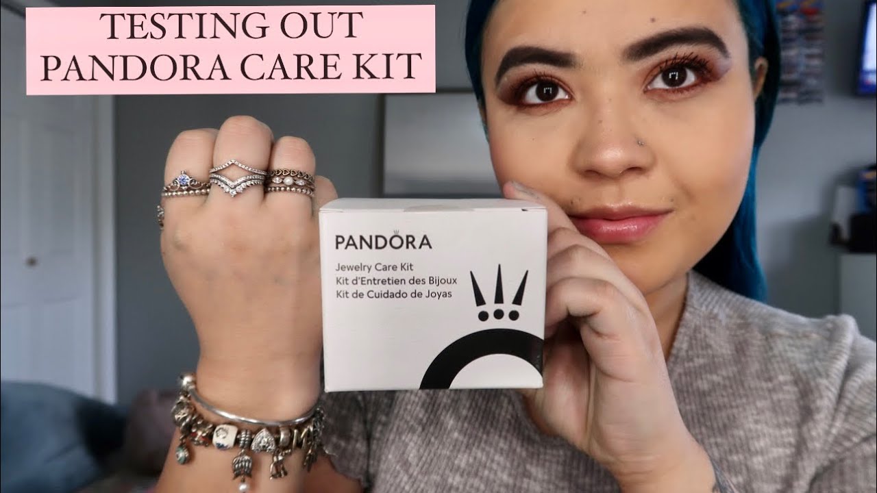 CLEANING MY PANDORA JEWELRY WITH THE PANDORA JEWELRY CARE KIT *is it even worth it*