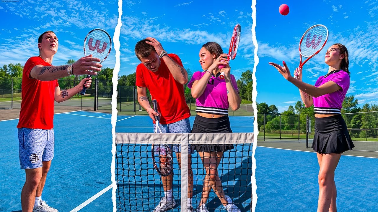 WE PLAYED TENNIS FOR THE FIRST TIME!