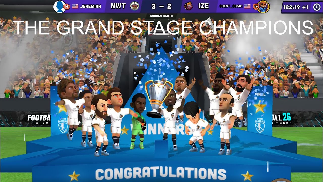 Playing in the Grand Stage Tournament in Mini Football (CRAZY WIN) 