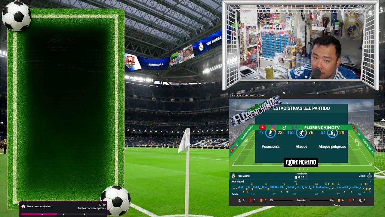 Real Madrid Vs Getafe  Trabajando Y Jugando (Sin🎧) El Chino Mas Madridista