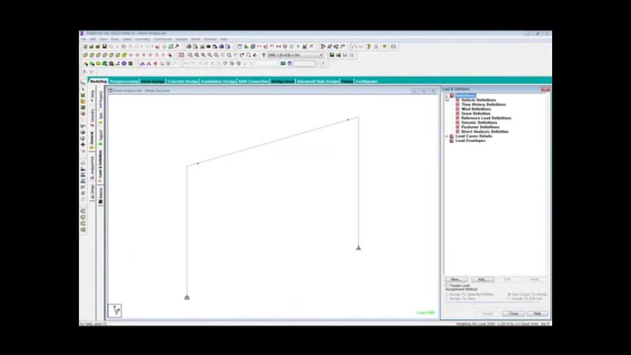 Direct Analysis with STAAD Pro