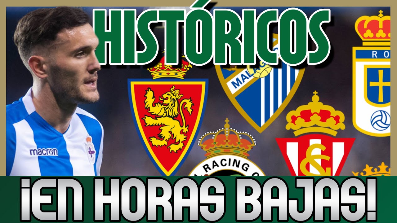 ¿Cómo le va a los EQUIPOS HISTÓRICOS ESPAÑOLES que llevan tiempo LEJOS DE PRIMERA?