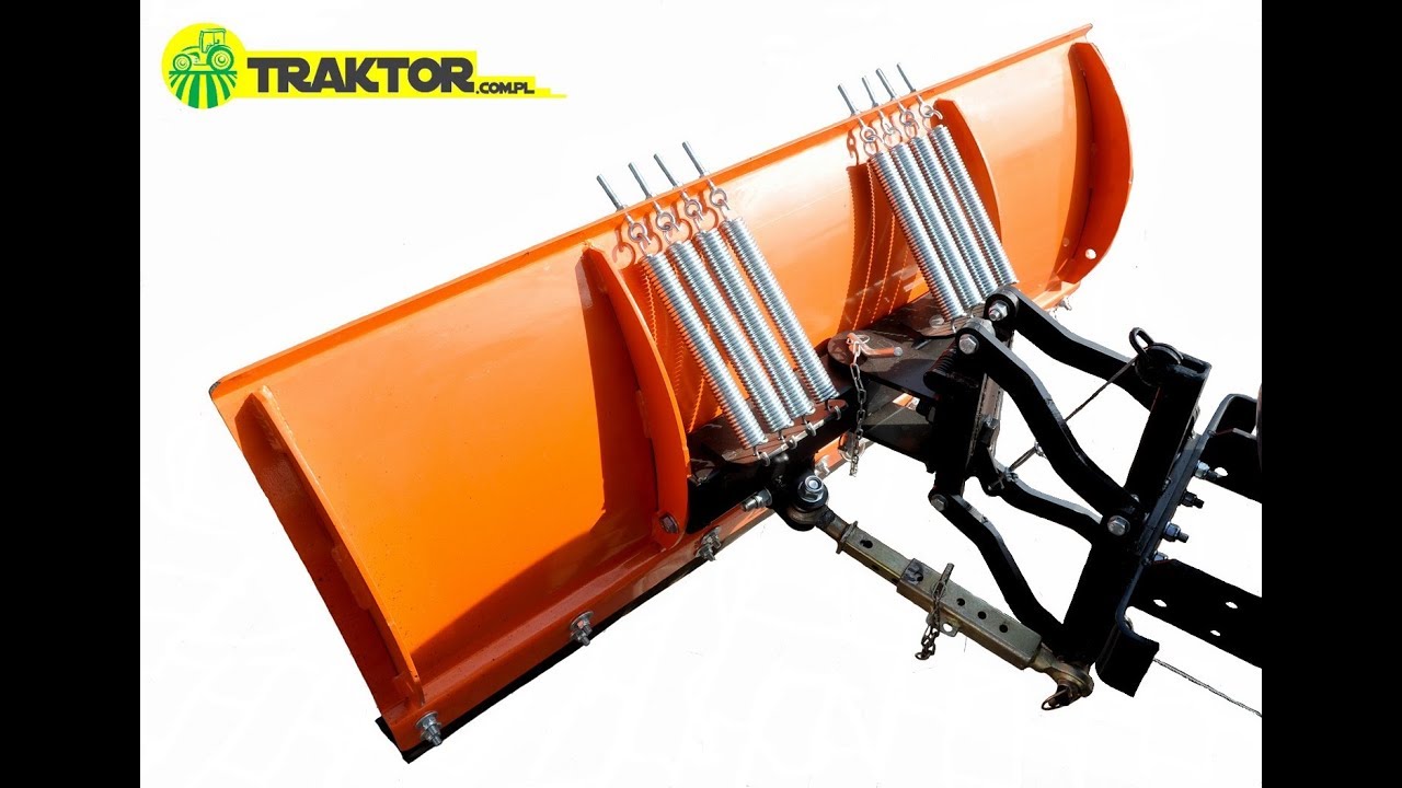Pług do śniegu MECHANICZNY SBM130 130cm z ciągnikiem Mitsubishi GS200 TRAKTOR.COM.PL