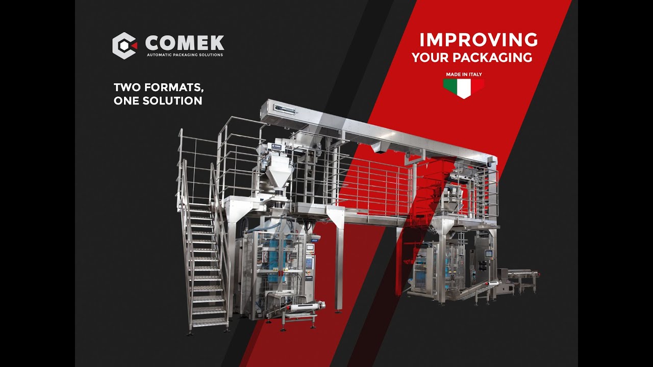 Two formats, one solution: the Comek line for packing chocolate drops