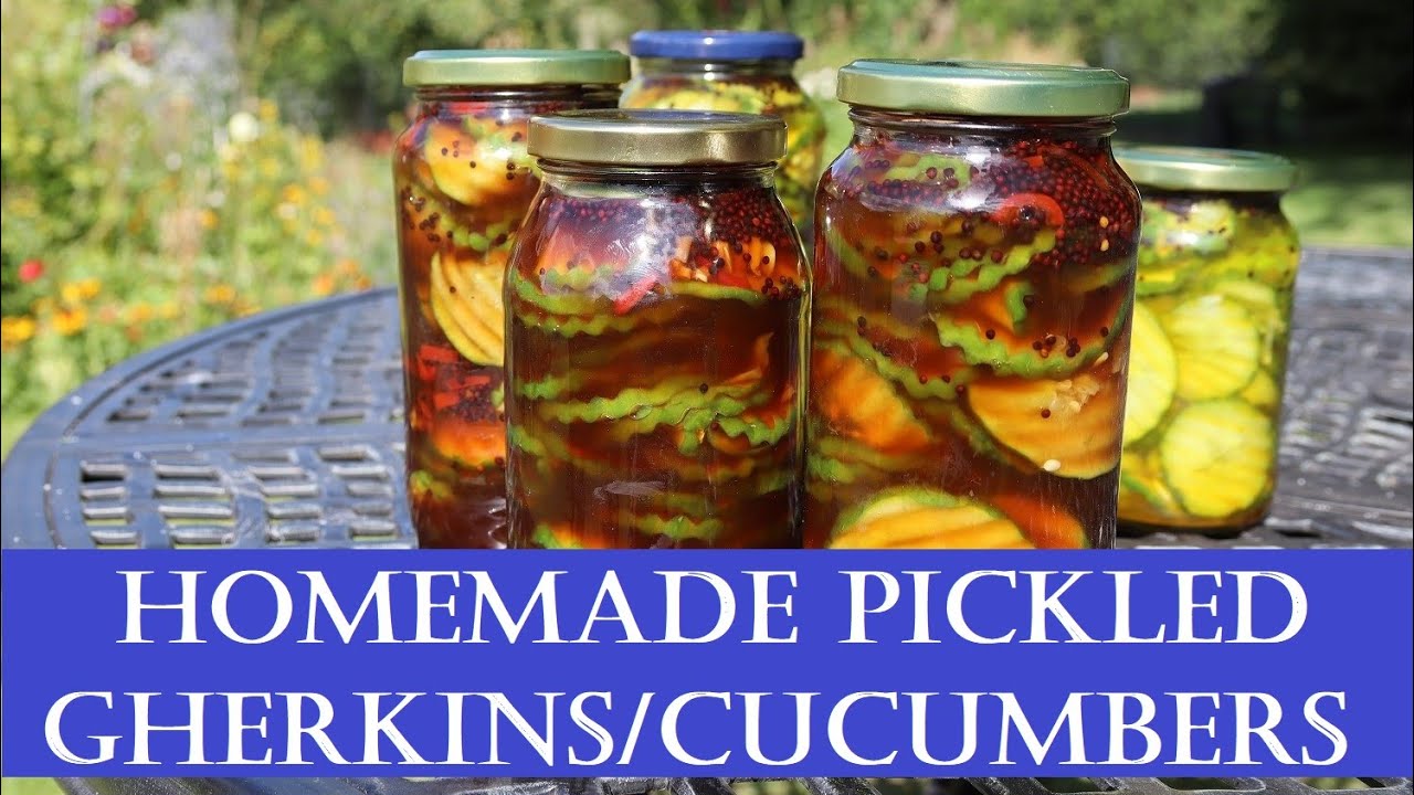 Pickled Gherkins / Cucumbers, Homemade & Homegrown