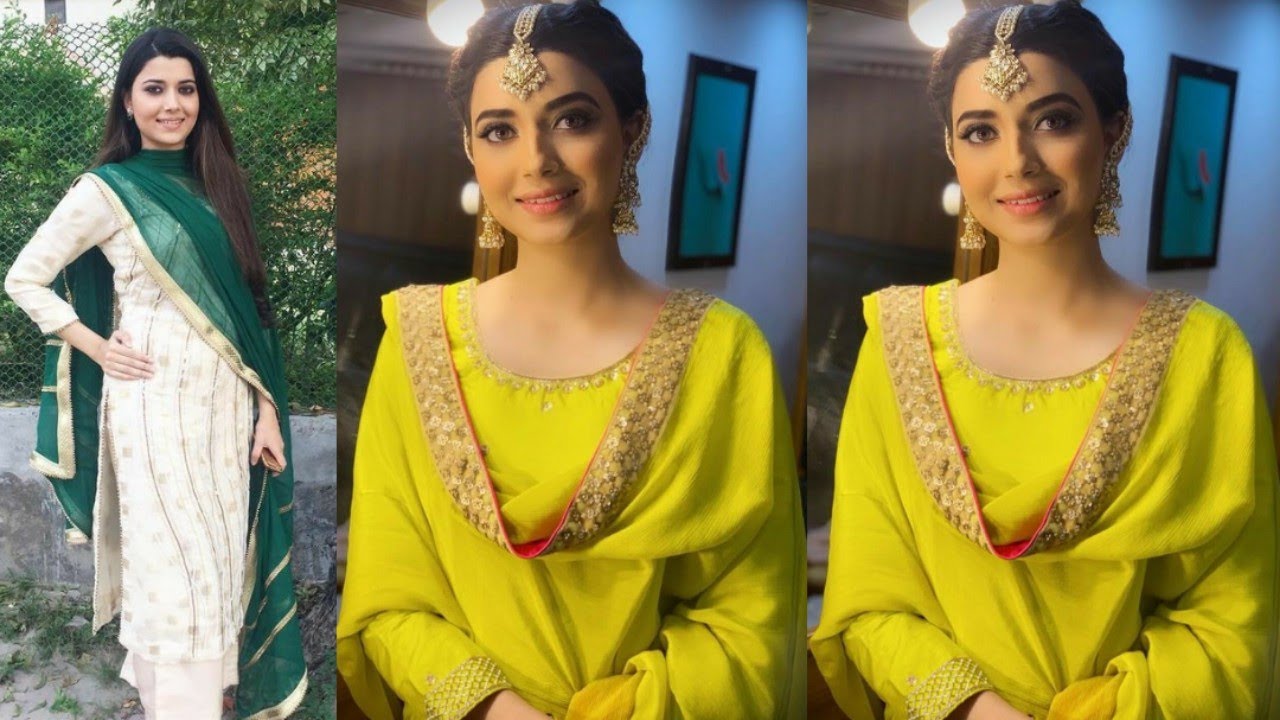 Nimrat Khaira 💛💚💛 Suits collection #nimrat #punjabigirlchannel