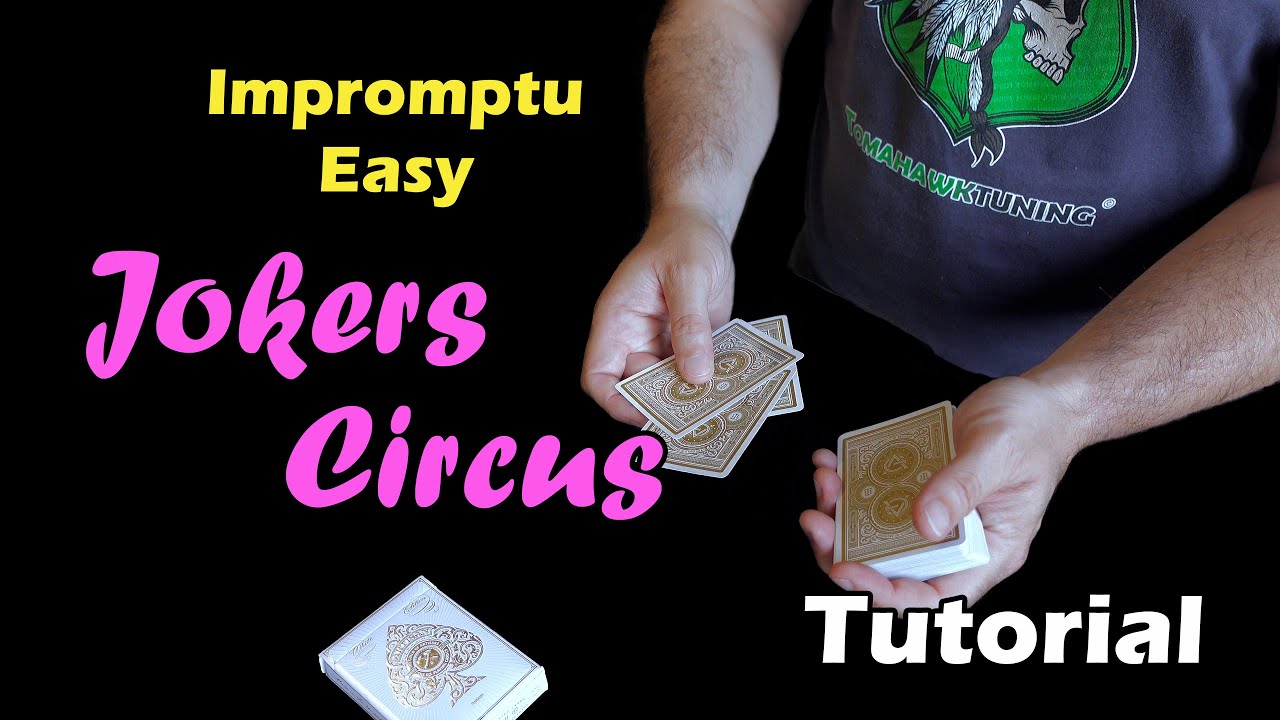 TUTO FACILE - JOKERS CIRCUS (tour impromptu) #tutorial #cardtrick #magic
