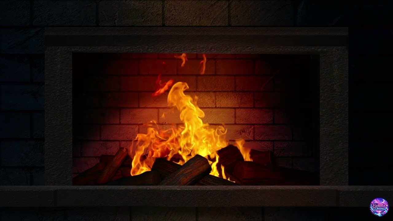 Fireplace ASMR (No Mid Ads) Relaxing, Studying, Working, Reading Ambience Background