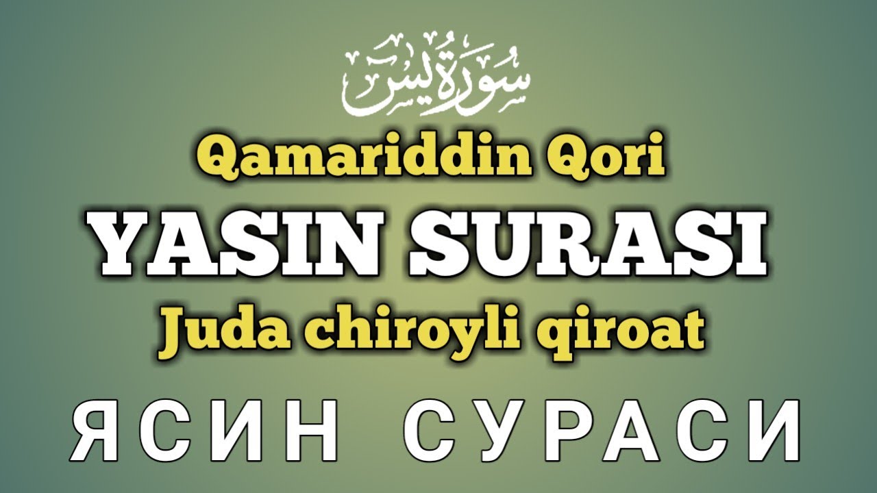 Yasin surasi | Qamariddin qori (Namozgoh jome masjidi) Yosin surasi beautiful recitation ЯСИН СУРАСИ