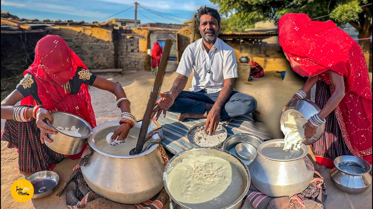 Rajasthani Village Style Sogra Ki Roti With Ghee Belona Recipe l Rajasthani Street Food