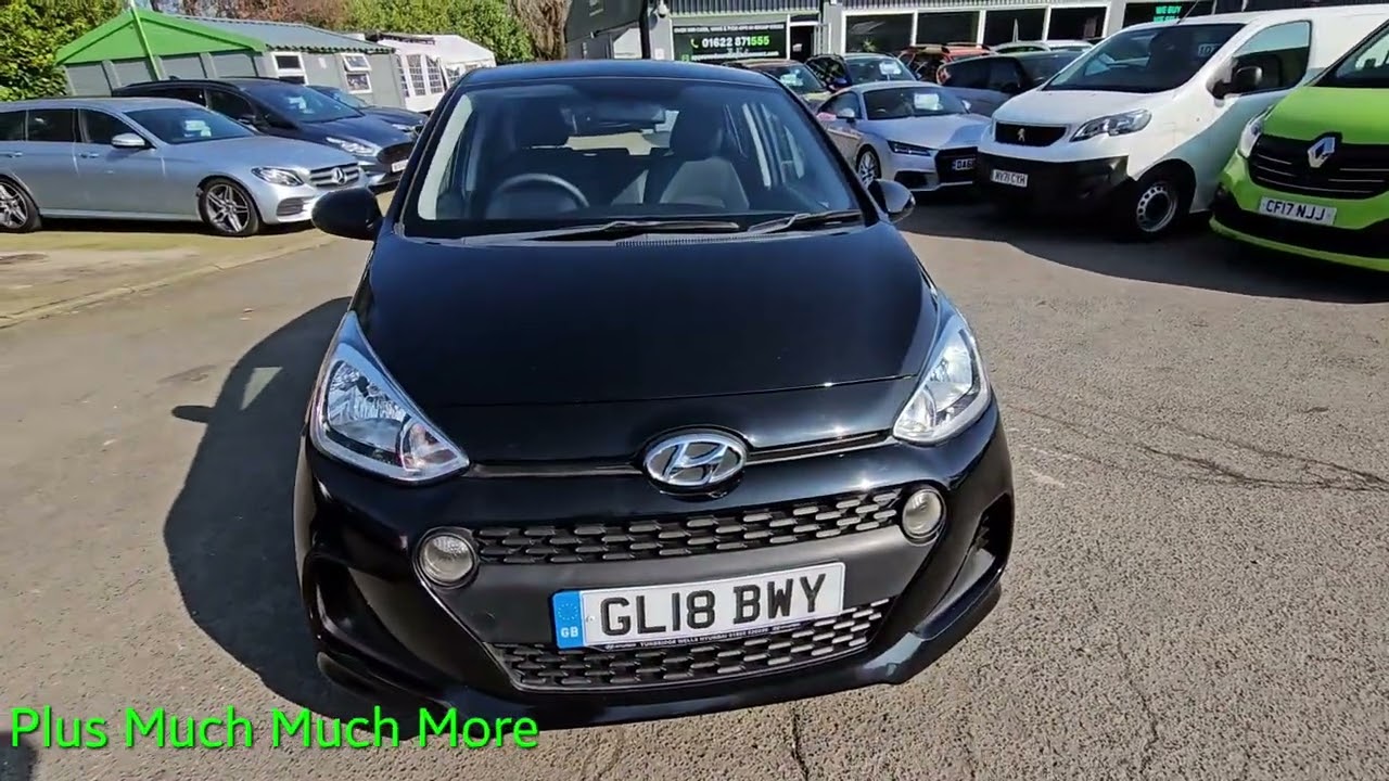 GL18BWY Hyundai I10 1.2 SE Hatchback 5d 89 bhp Euro 6 Petrol in Black on 45,000 Miles