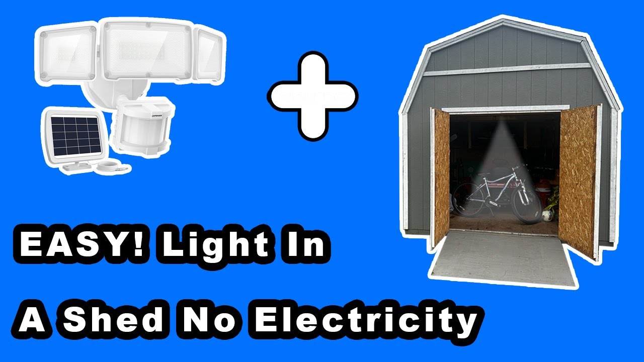 Light INSIDE A Shed With No Electricity! Lepower Solar Light