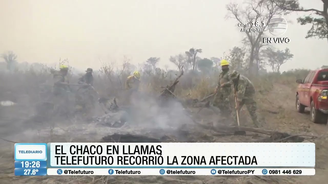¡El Chaco en llamas! Sobrevuelo de Telefuturo sobre la zona afectada