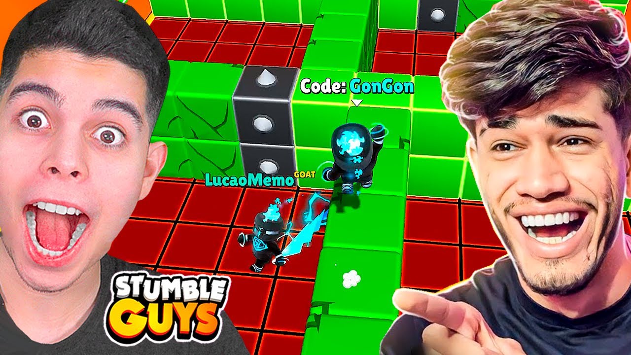 COMPETIÇÃO DE BURLAS DO BLOCK DASH COM LUCÃOMEMO NO STUMBLE GUYS!