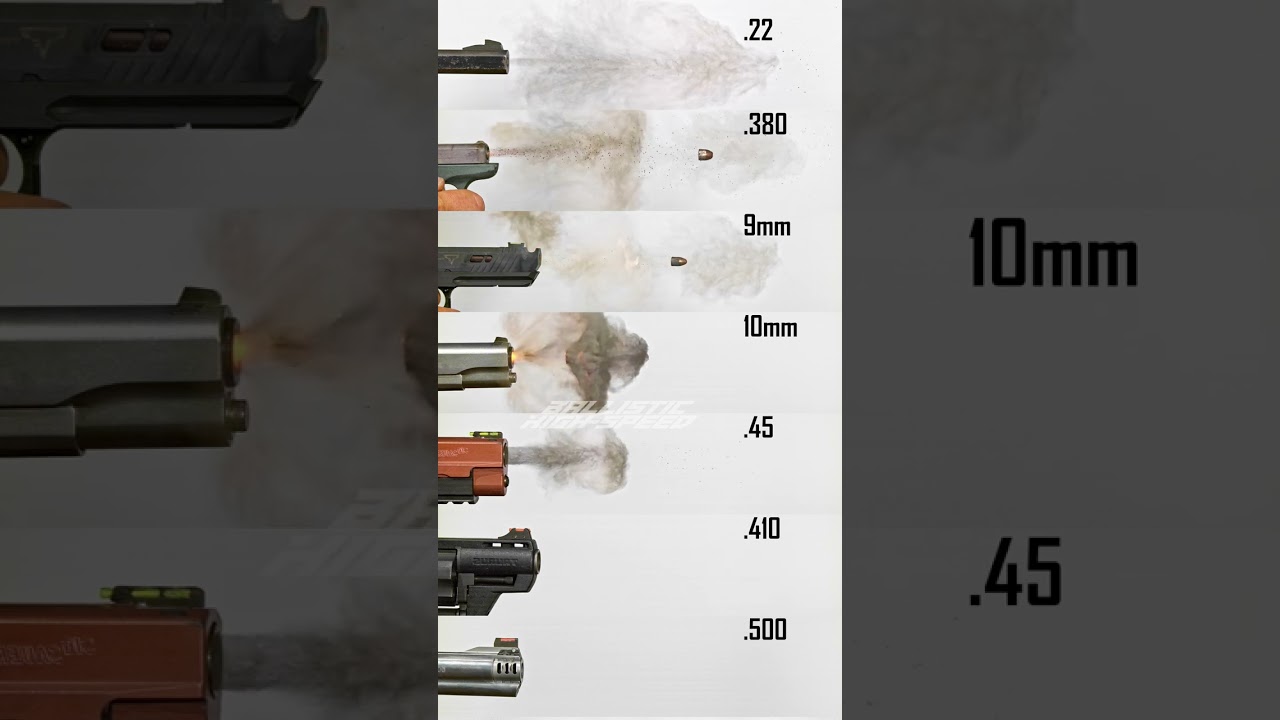 Slow Mo Handgun Calibers!