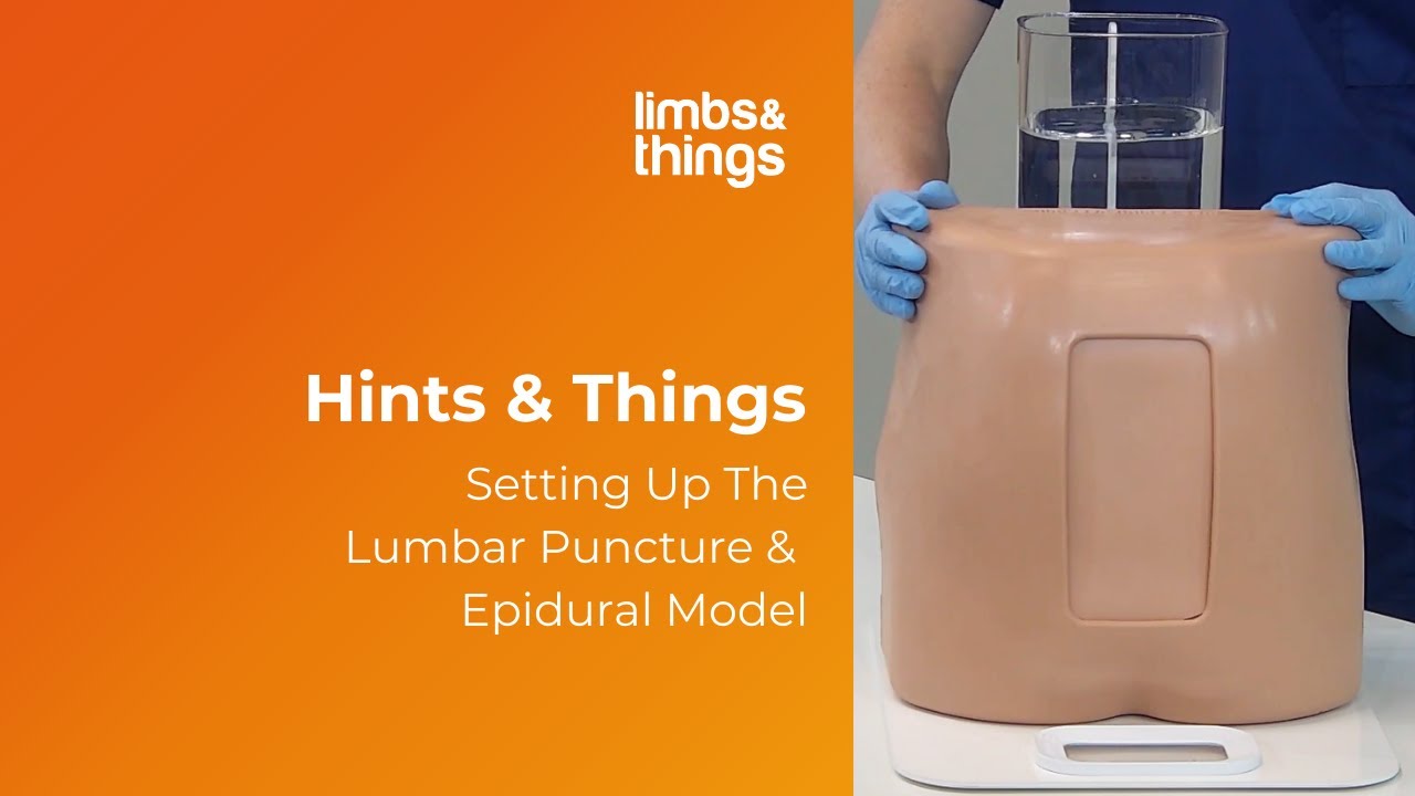 Hints & Things: How To Set Up Lumbar Puncture and Epidural Model