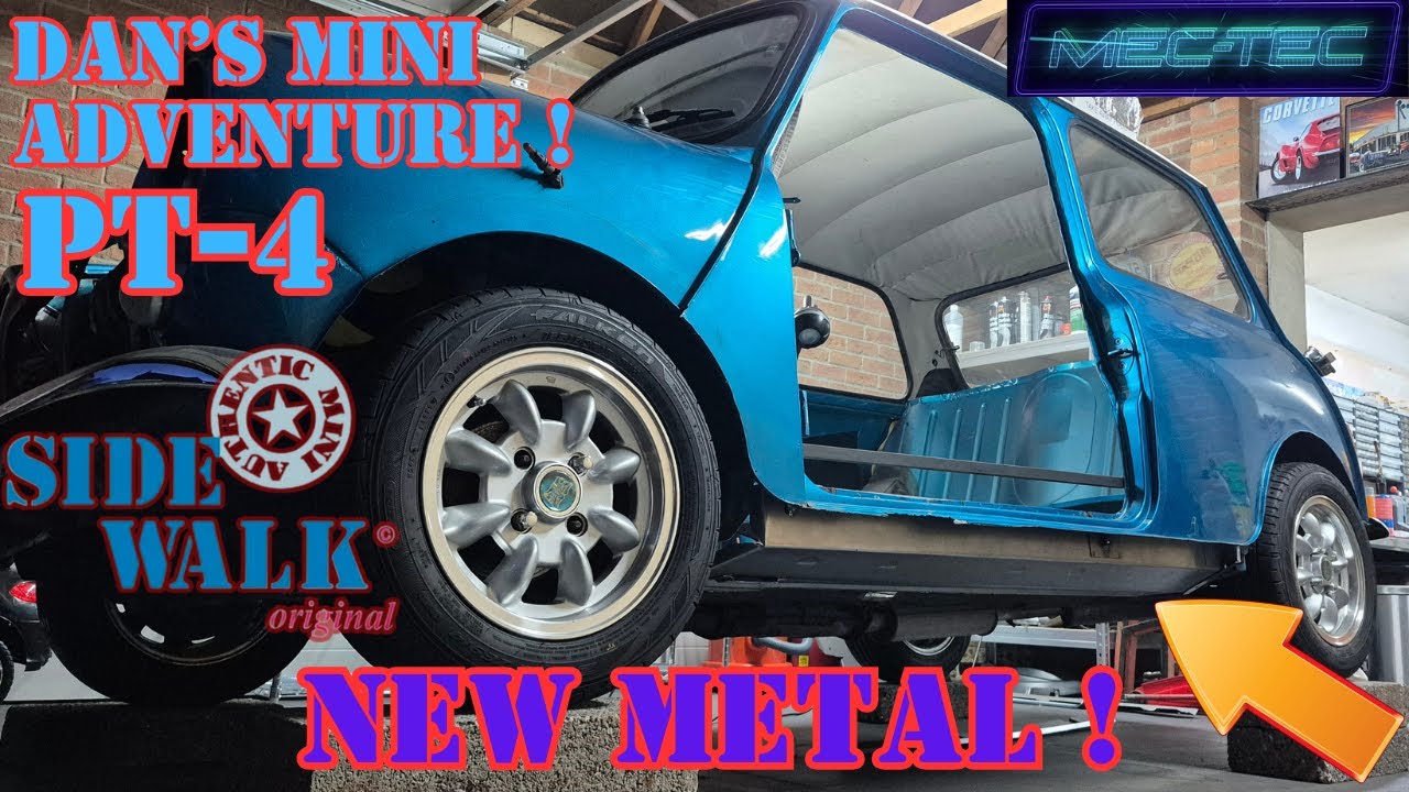RESCUING a Rover Mini Sidewalk Pt4... NEW METAL !!