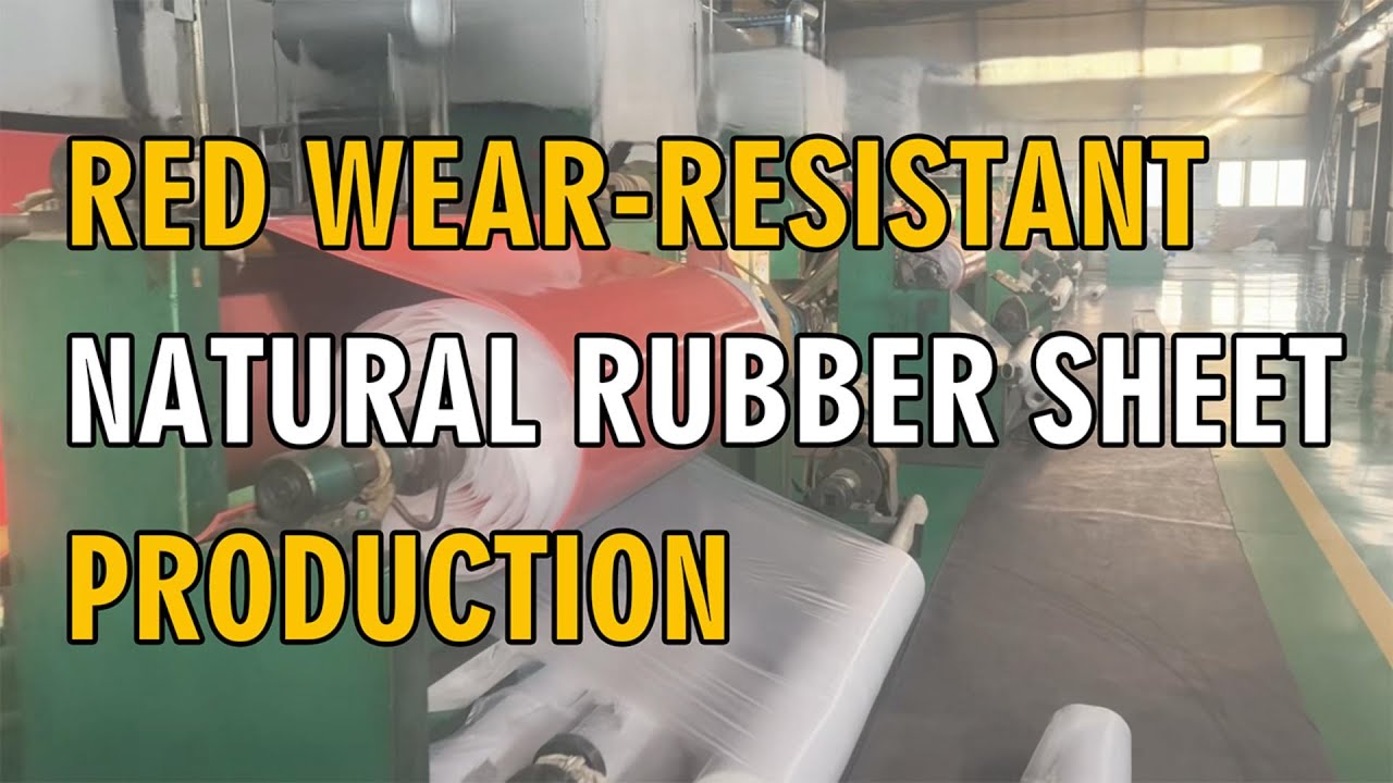 Red Wear-Resistant Natural Rubber Sheet | Production Process | YIQI Conveyor