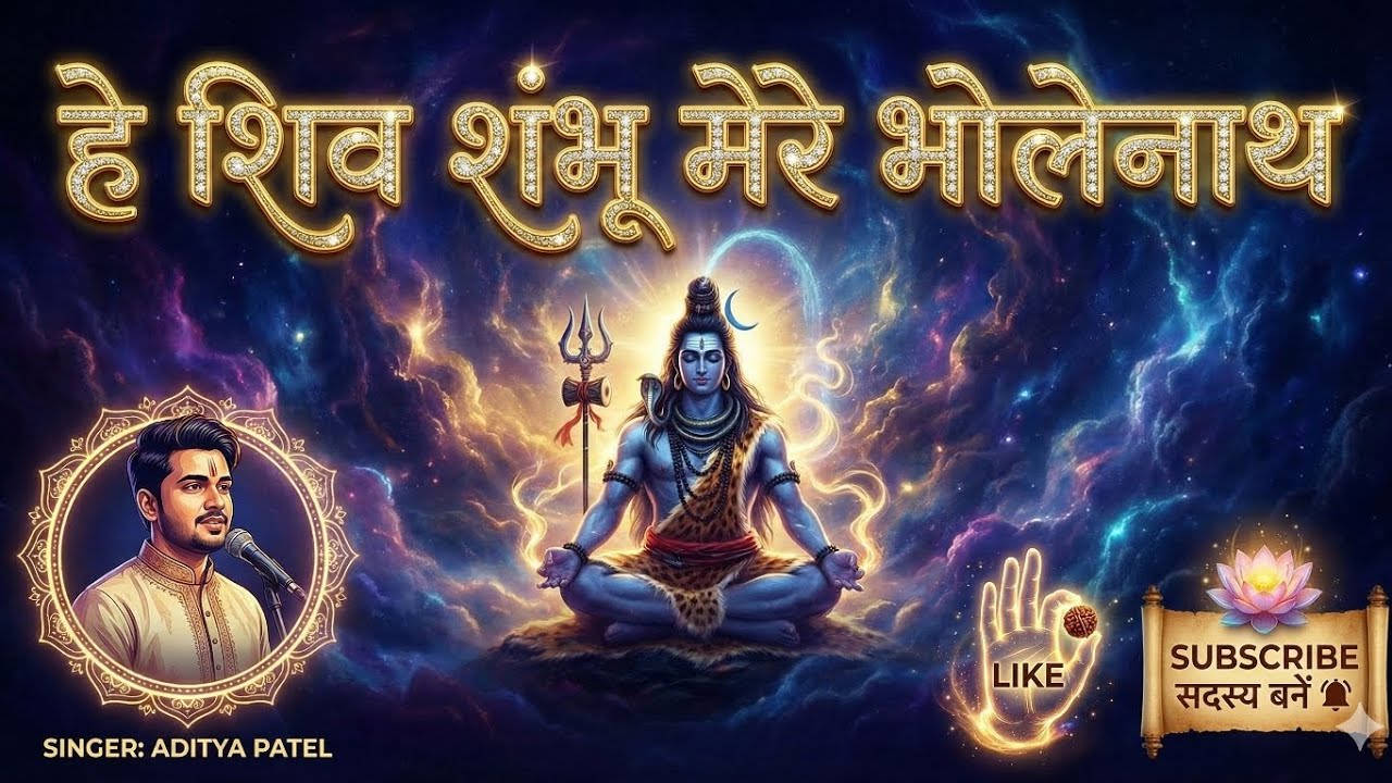 Hey Shiv Shambhu Mere Bholenath | New Shiv Bhajan 2026 | Singer Aditya Patel | Morning Aarti 🙏