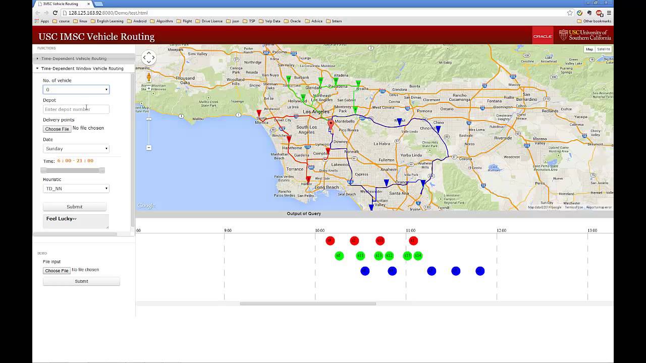 Time-Dependent Fleet Routing