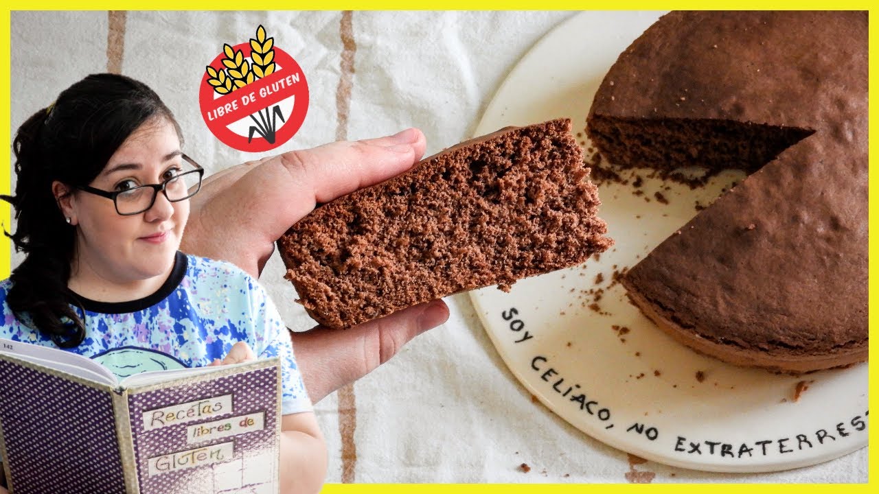BIZCOCHUELO esponjoso sin TACC de chocolate