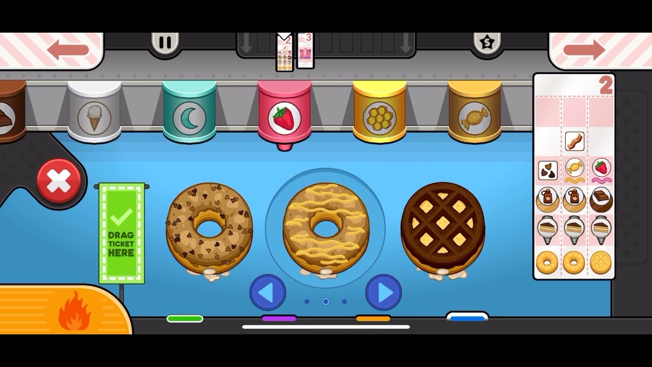 Papa’s Donuteria To Go: All Maple Mornings Items Unlocked (Perfect Day)