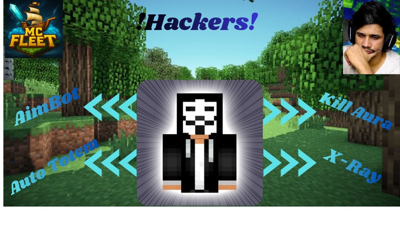 Hacking In 'MC FLEET'  Minecraft Server!(Bad Anti-Cheat)